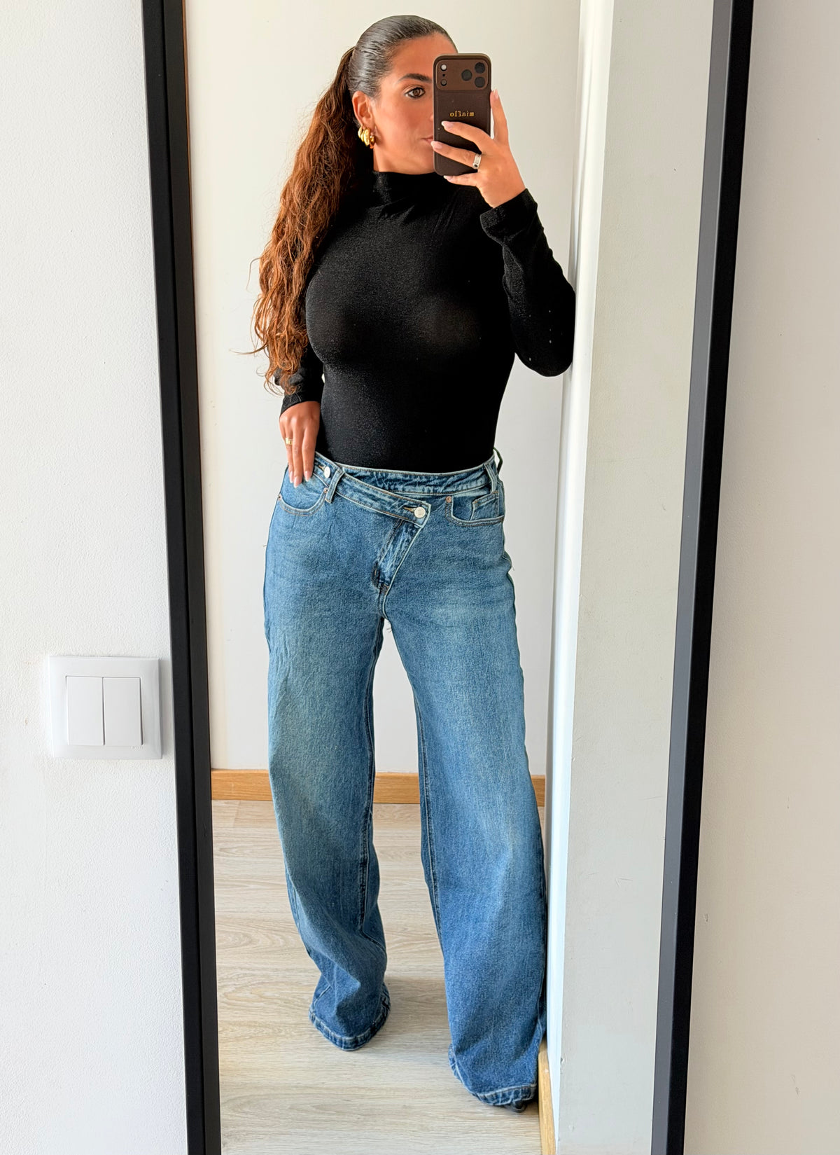 CALÇAS JEANS WIDE LEG