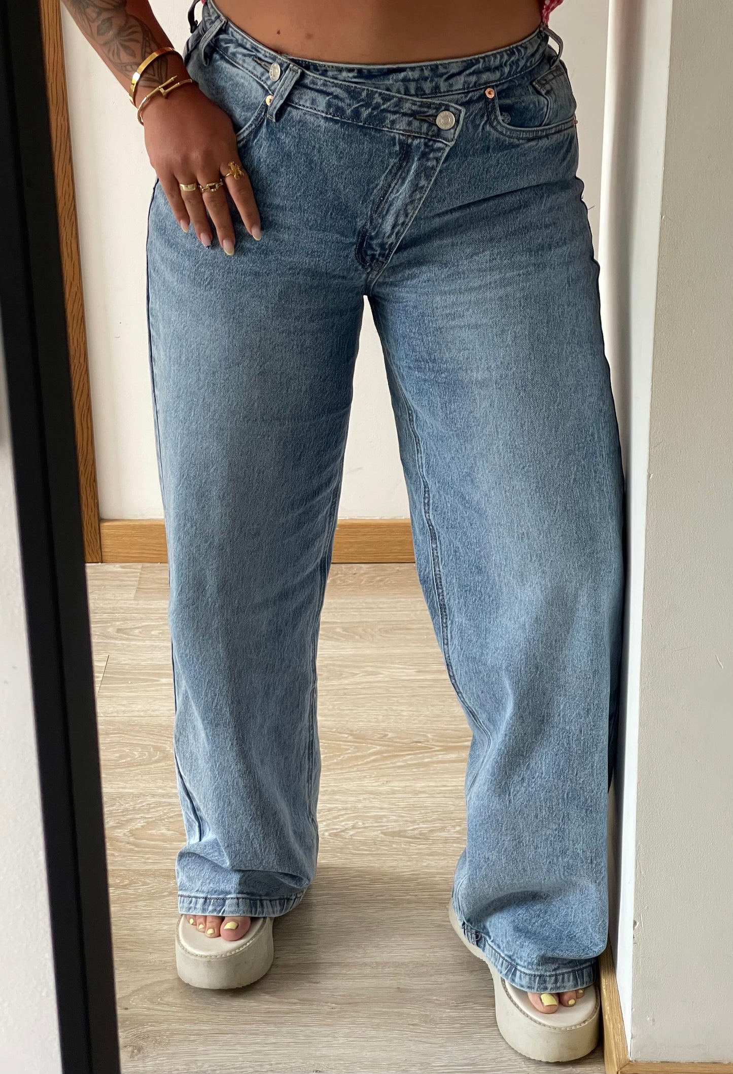 CALÇA JEANS WIDE LEG