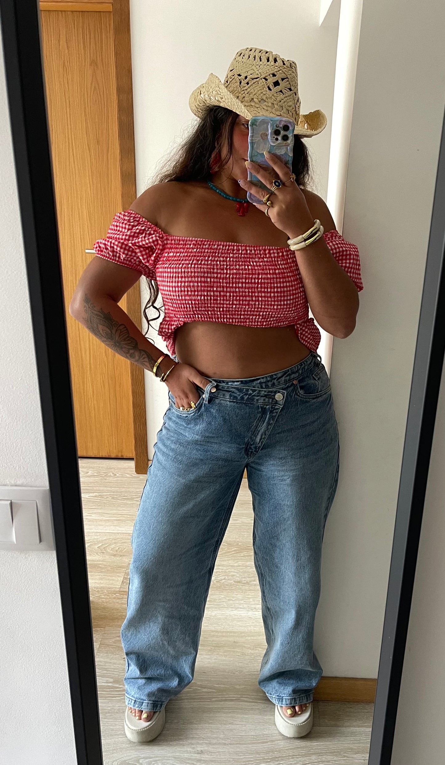 CALÇA JEANS WIDE LEG