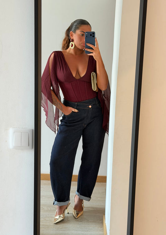 CALÇAS JEANS BALLOON