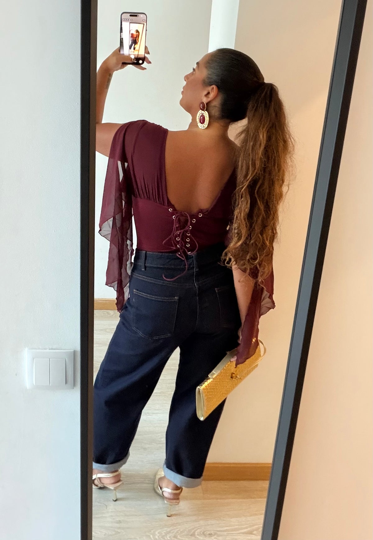 CALÇAS JEANS BALLOON