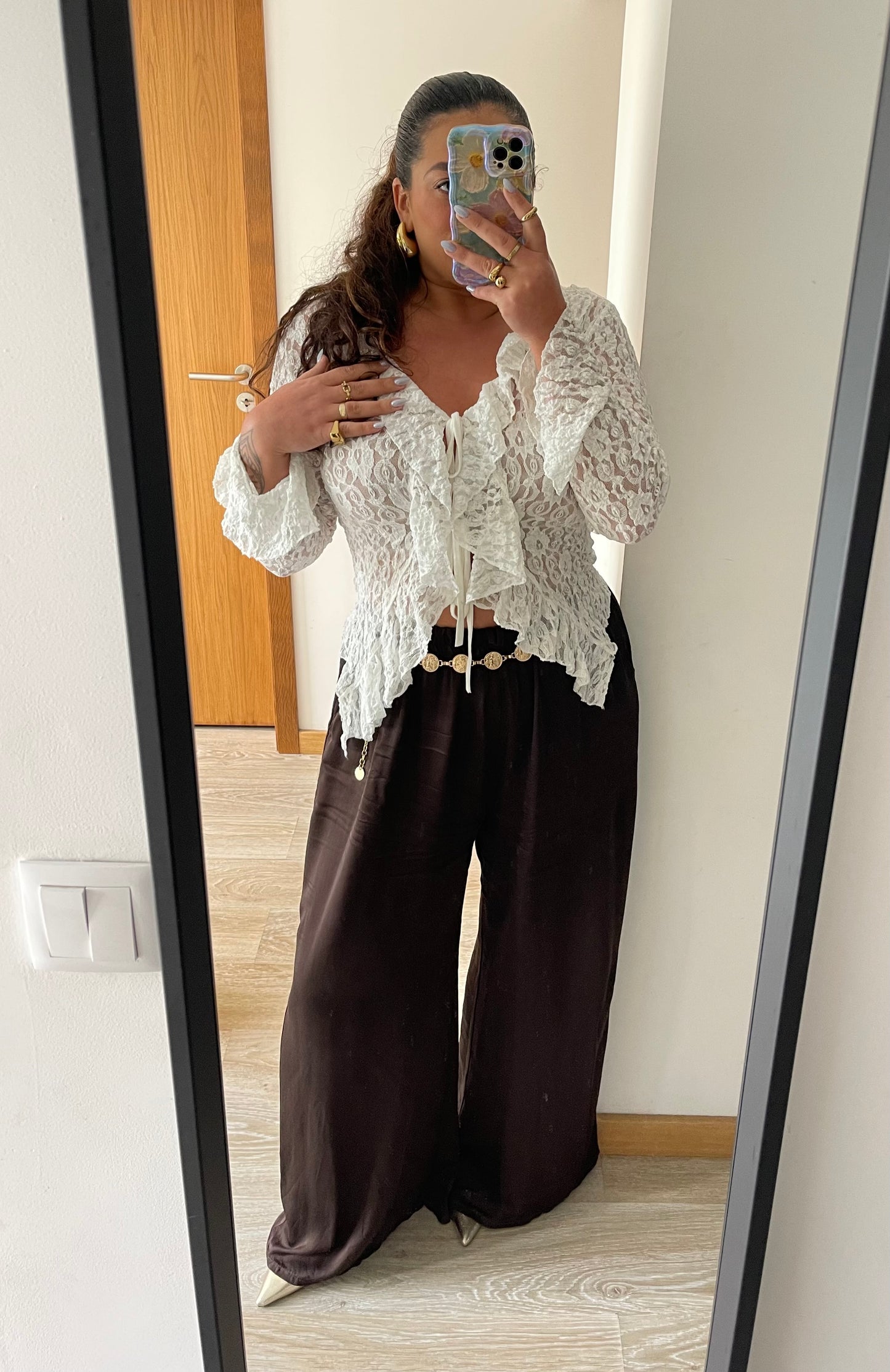 TOP CARDIGAN RENDA | CORES