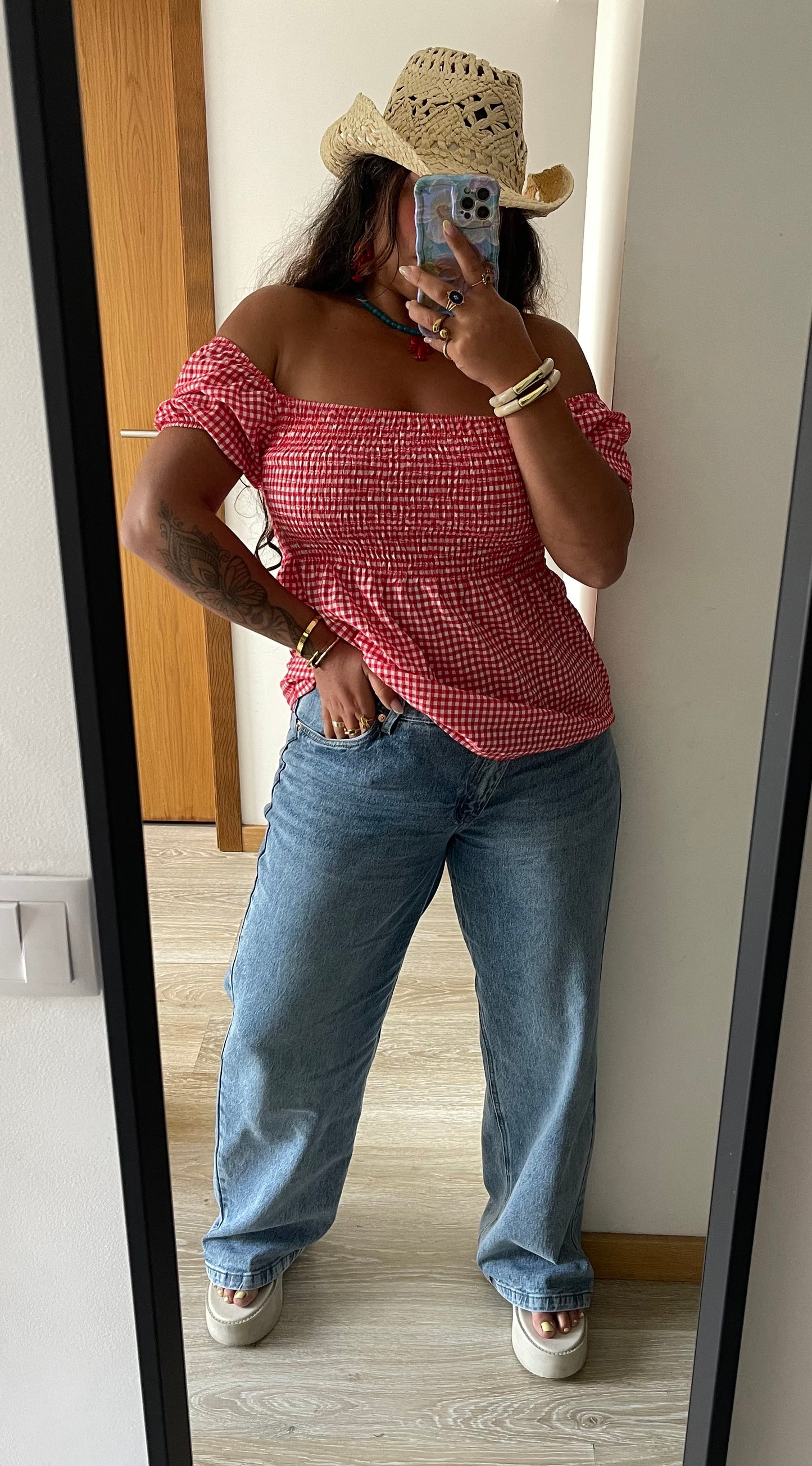 CALÇA JEANS WIDE LEG