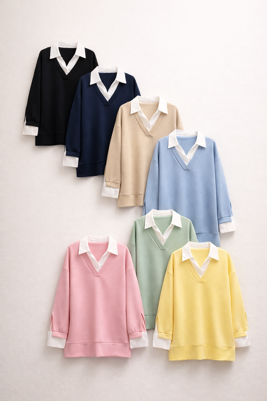 SWEATER CHEMISE | 7 CORES