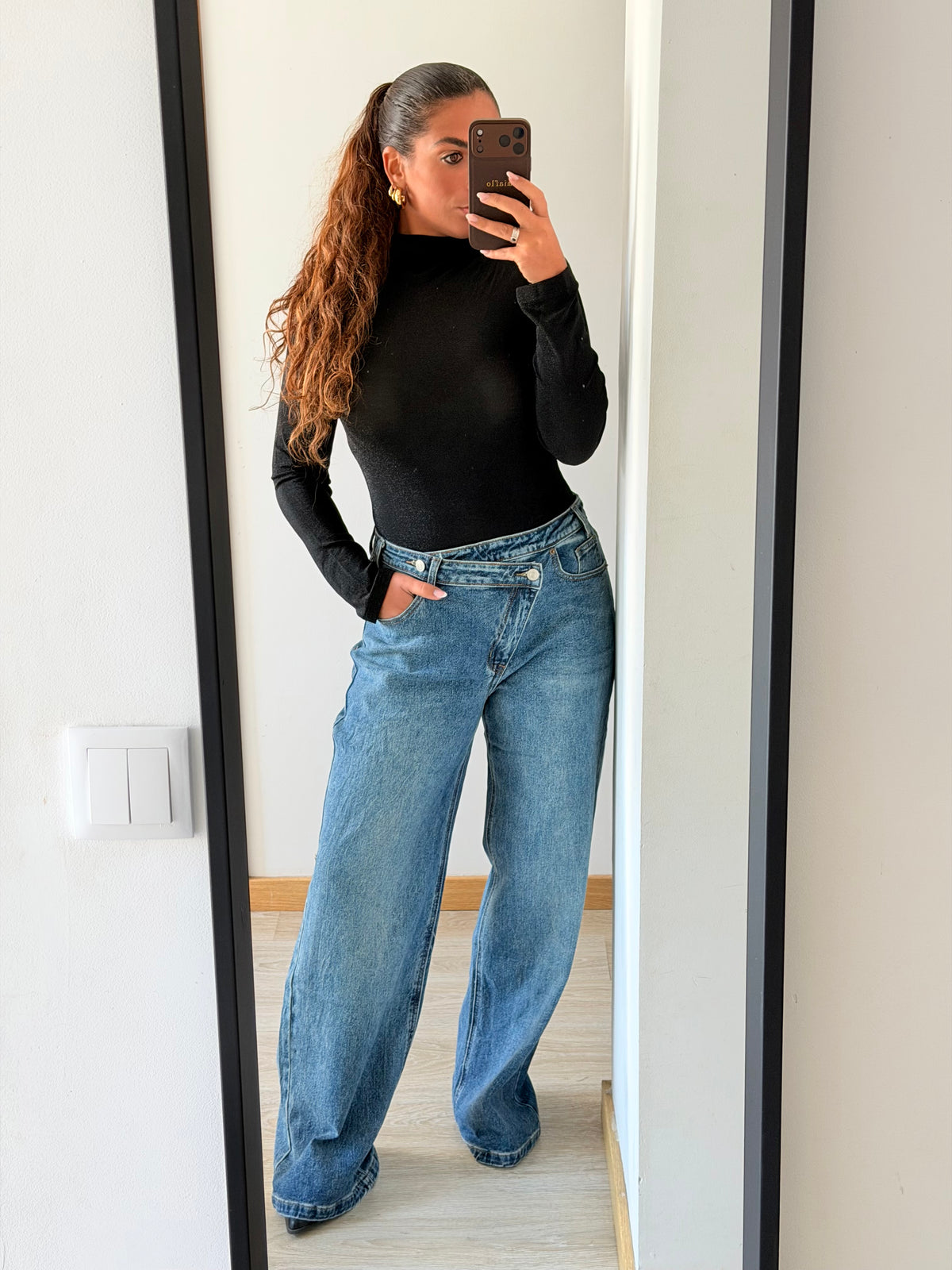CALÇAS JEANS WIDE LEG