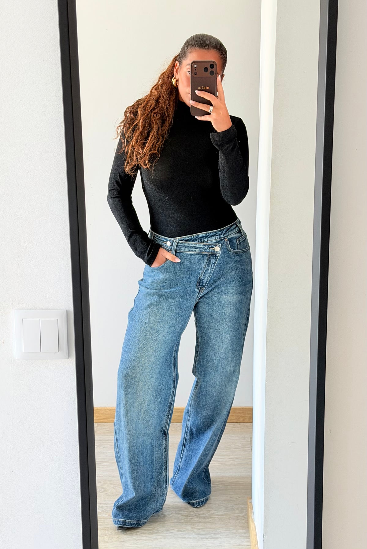 CALÇAS JEANS WIDE LEG